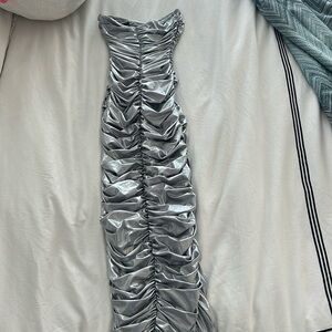 Norma Kamali stretch strapless dress